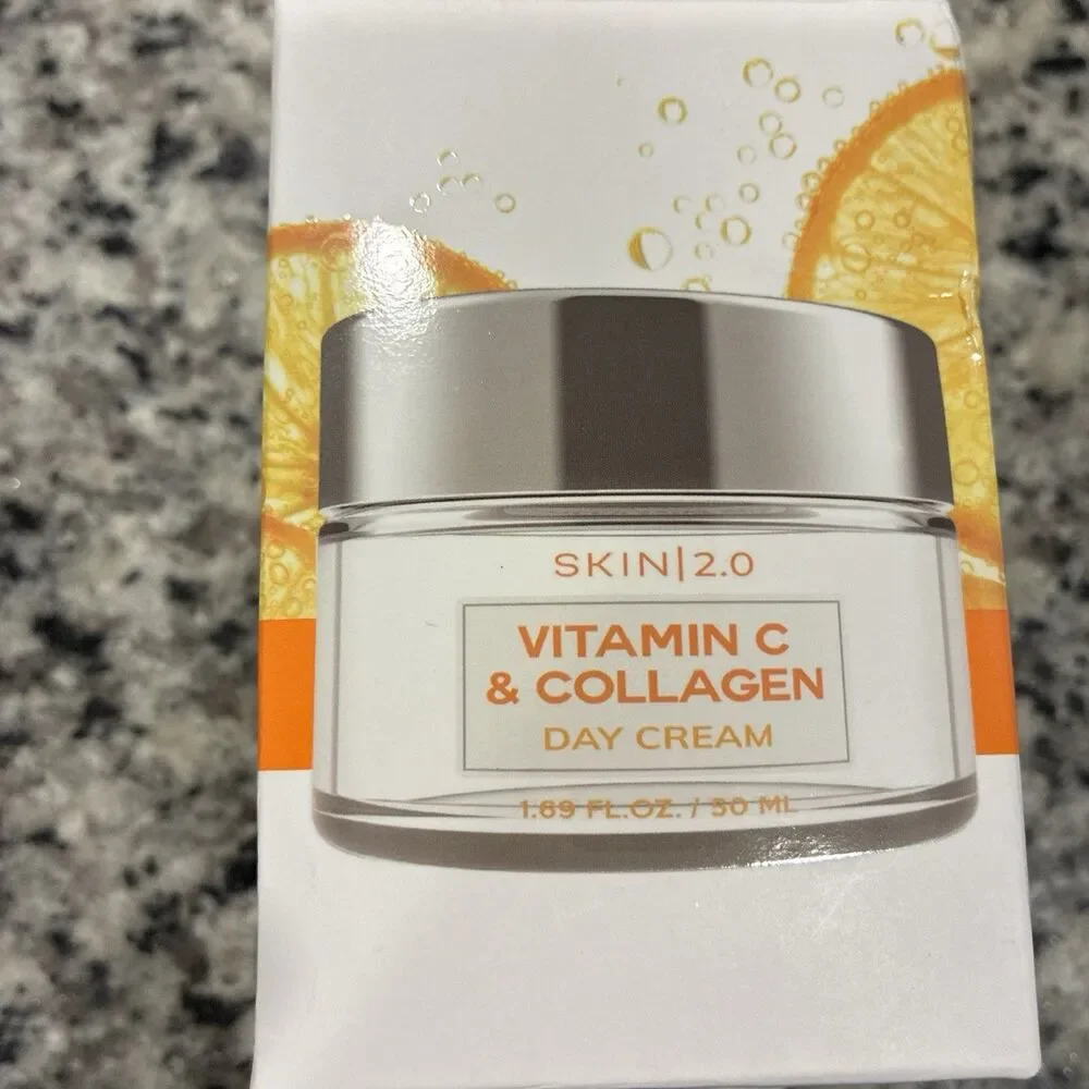 SKIN 2.0 Vitamin C & Collagen Day Cream For Face Brand New In Box